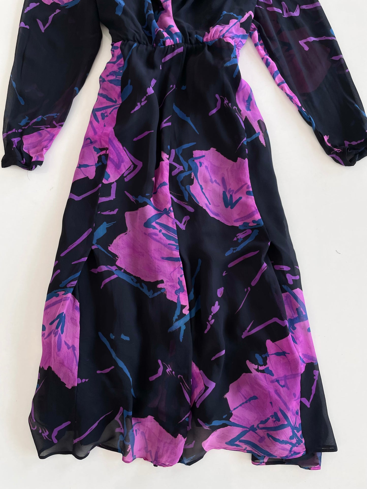 Vintage Pure Silk Dress-Bust 42