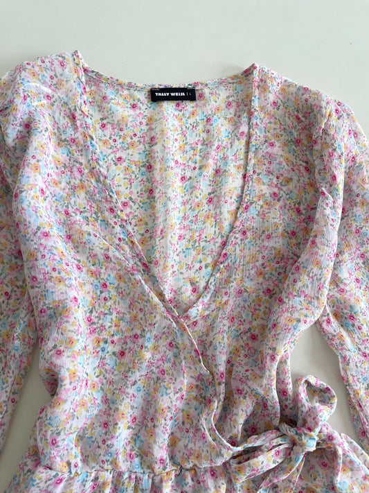 Tally Weijl Sheer Floral Top-Bust 36