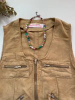Load image into Gallery viewer, Vintage Suede Waistcoat-Bust 34