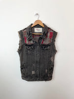 Load image into Gallery viewer, Vintage Denim Vest-Bust 36