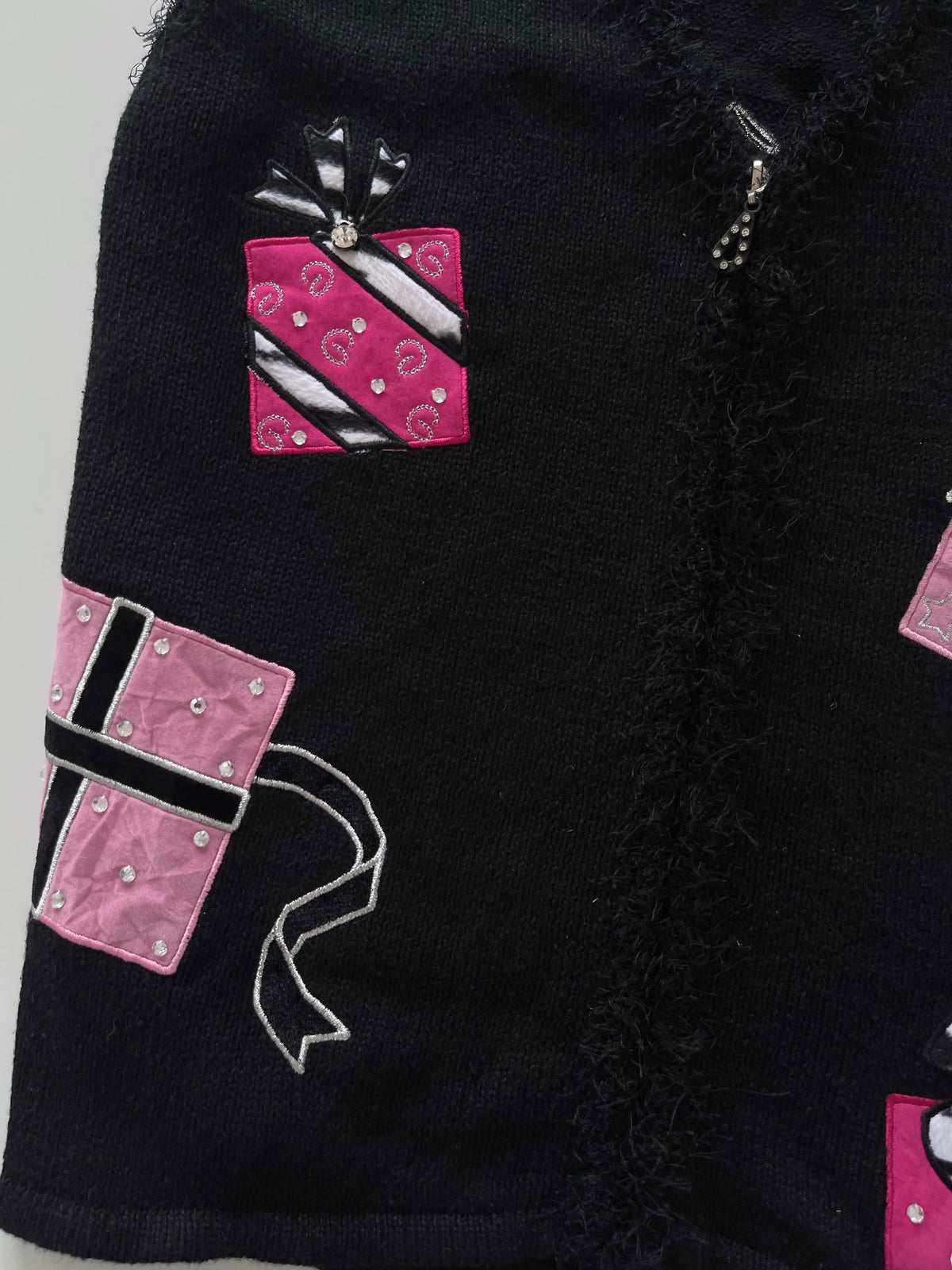 Mandal Bay Embroidered Christmas Vest Sweater-Bust 44