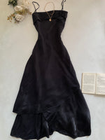 Load image into Gallery viewer, Organza Black Dress-Bust 34