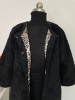 Load image into Gallery viewer, Black Fur Coat-Bust 34