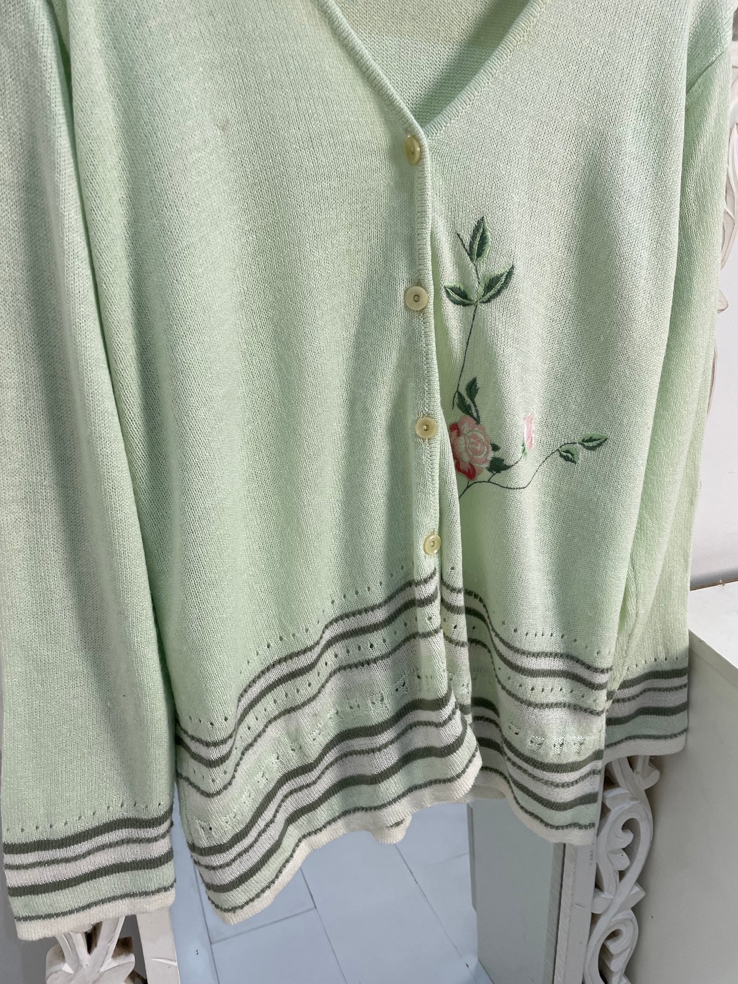 Embroidered Sweater-Bust 50