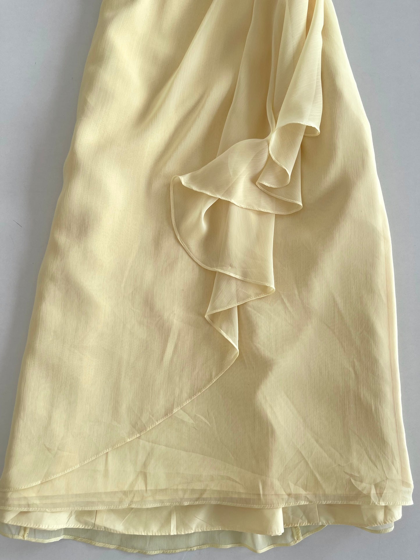 Vintage Butter Yellow Tube Dress-Bust 36