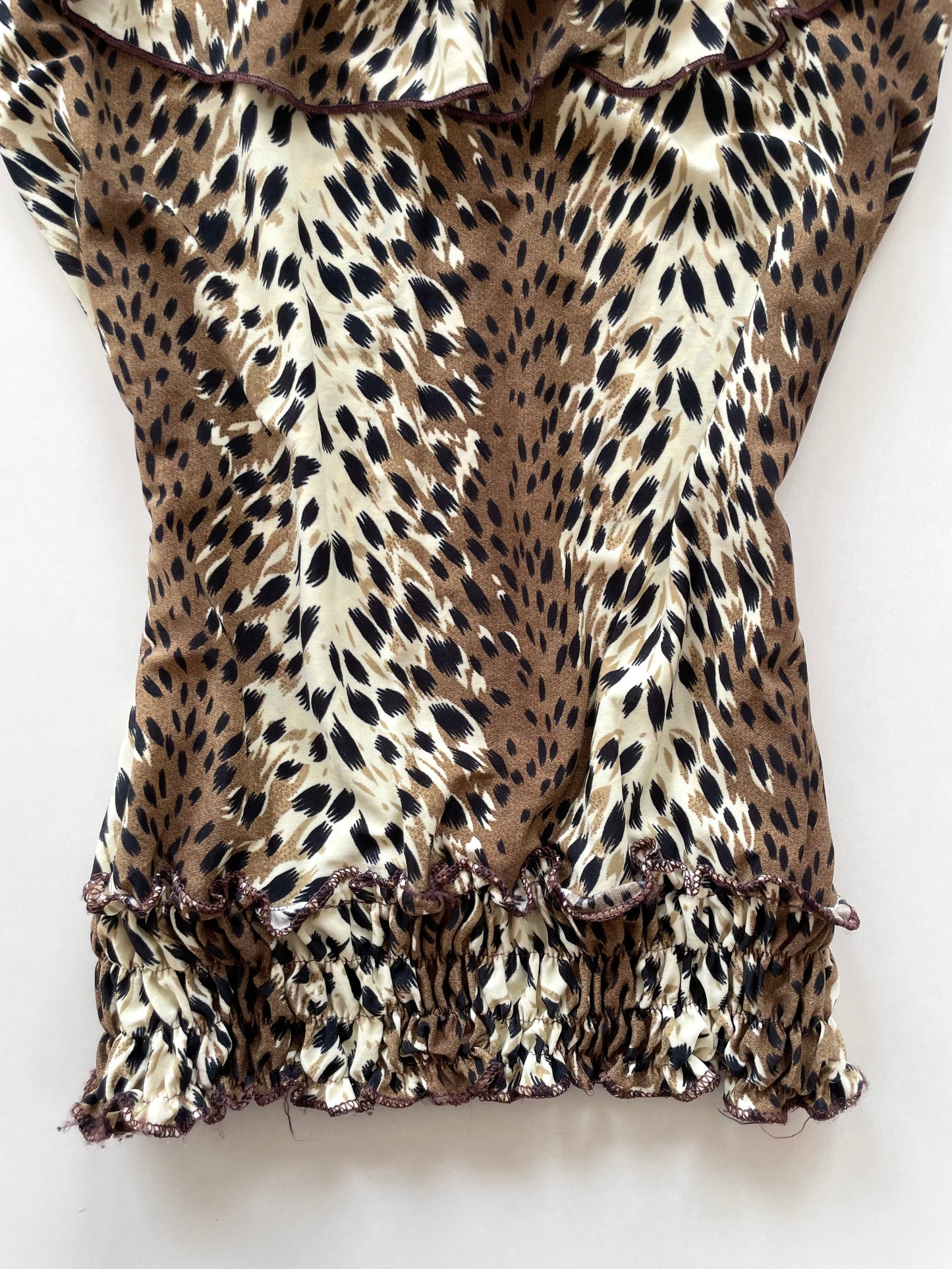 Vintage Animal Print Top-Bust 38