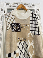 Load image into Gallery viewer, Tanjay Embroidered Vintage Sweater-Bust 48