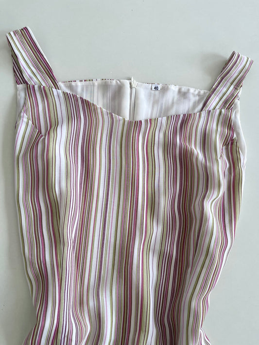 Vintage Striped Dress-Bust 38