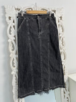 Load image into Gallery viewer, Denim Long Skirt-Waist 28