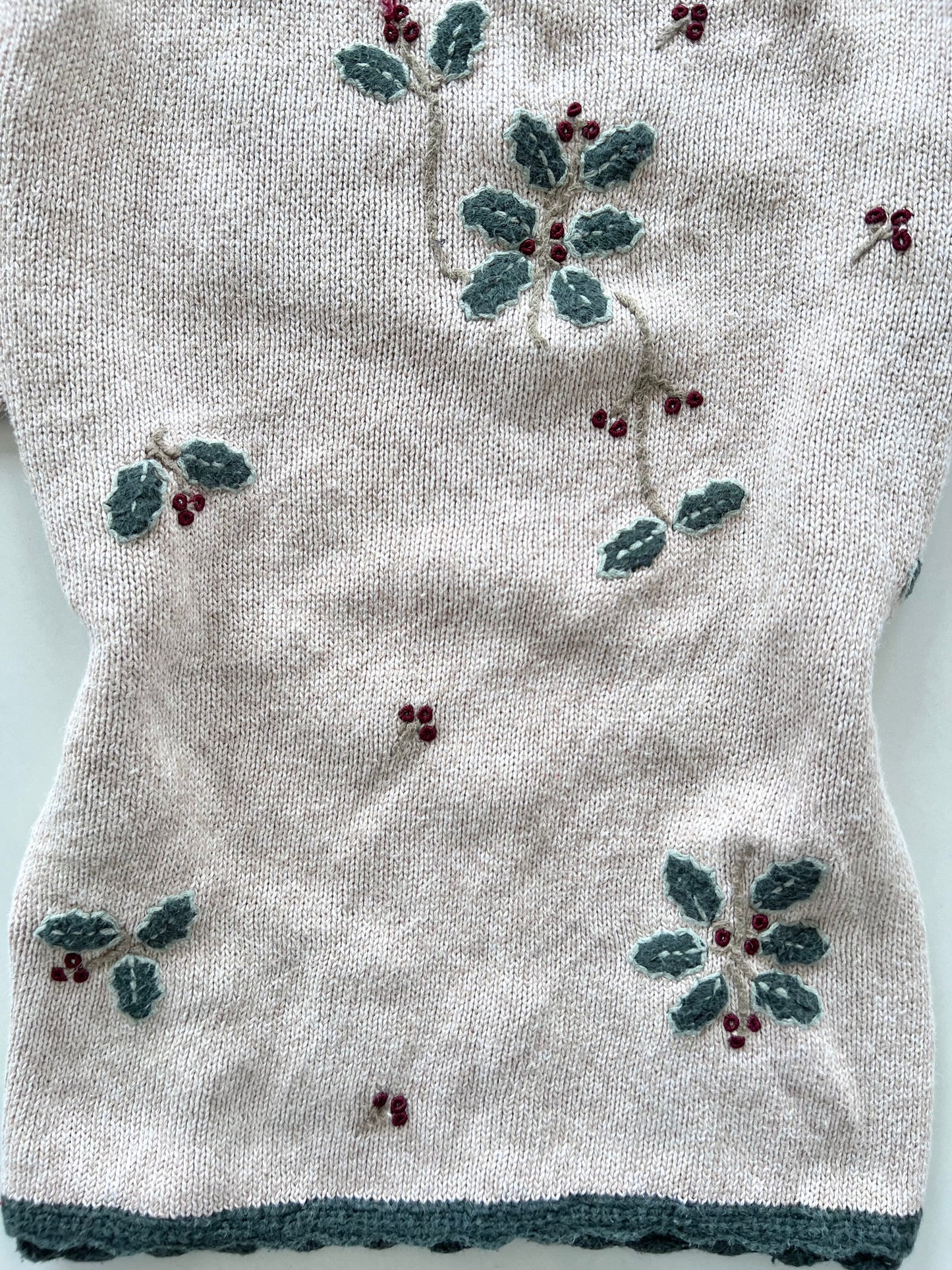 Christopher & Banks Vintage Hand Embroidered Sweater-Bust 42