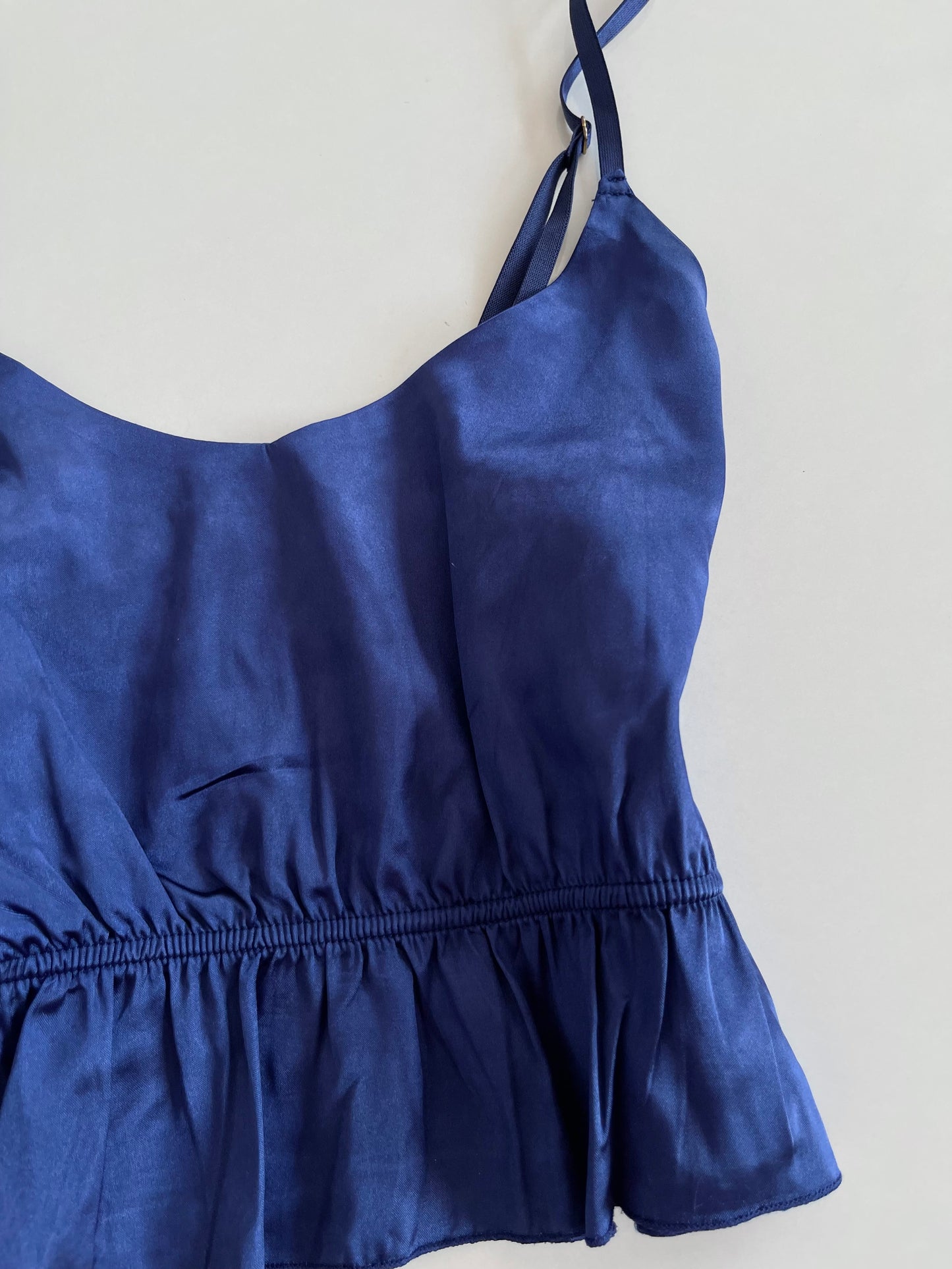 Satin Blue Top-Bust 32 to 34