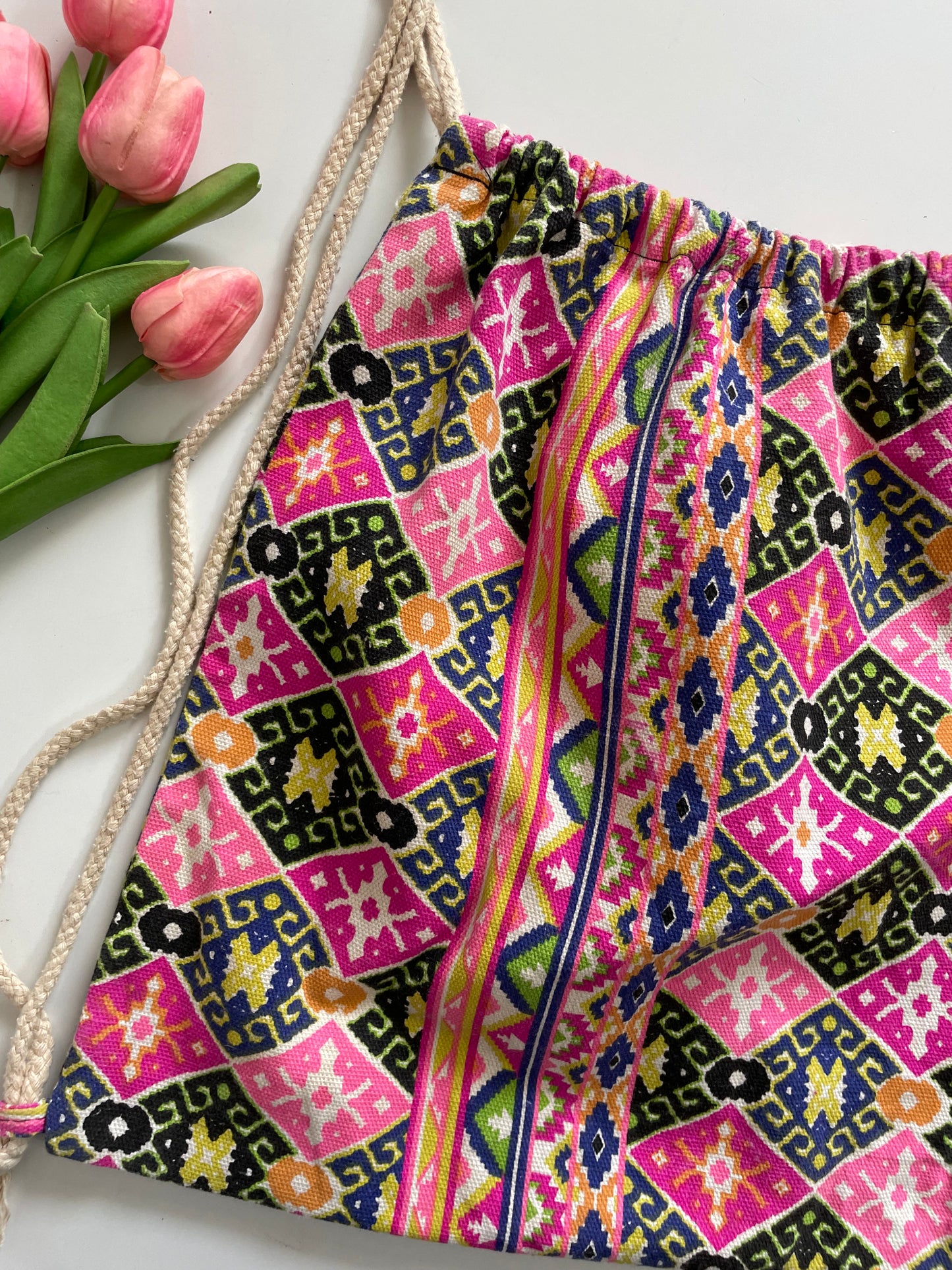 BOHO PRINTED BACKPACK