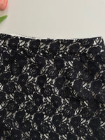 Load image into Gallery viewer, PURE ALFRED SUNG BLACK LACE SKIRT - WAIST 34