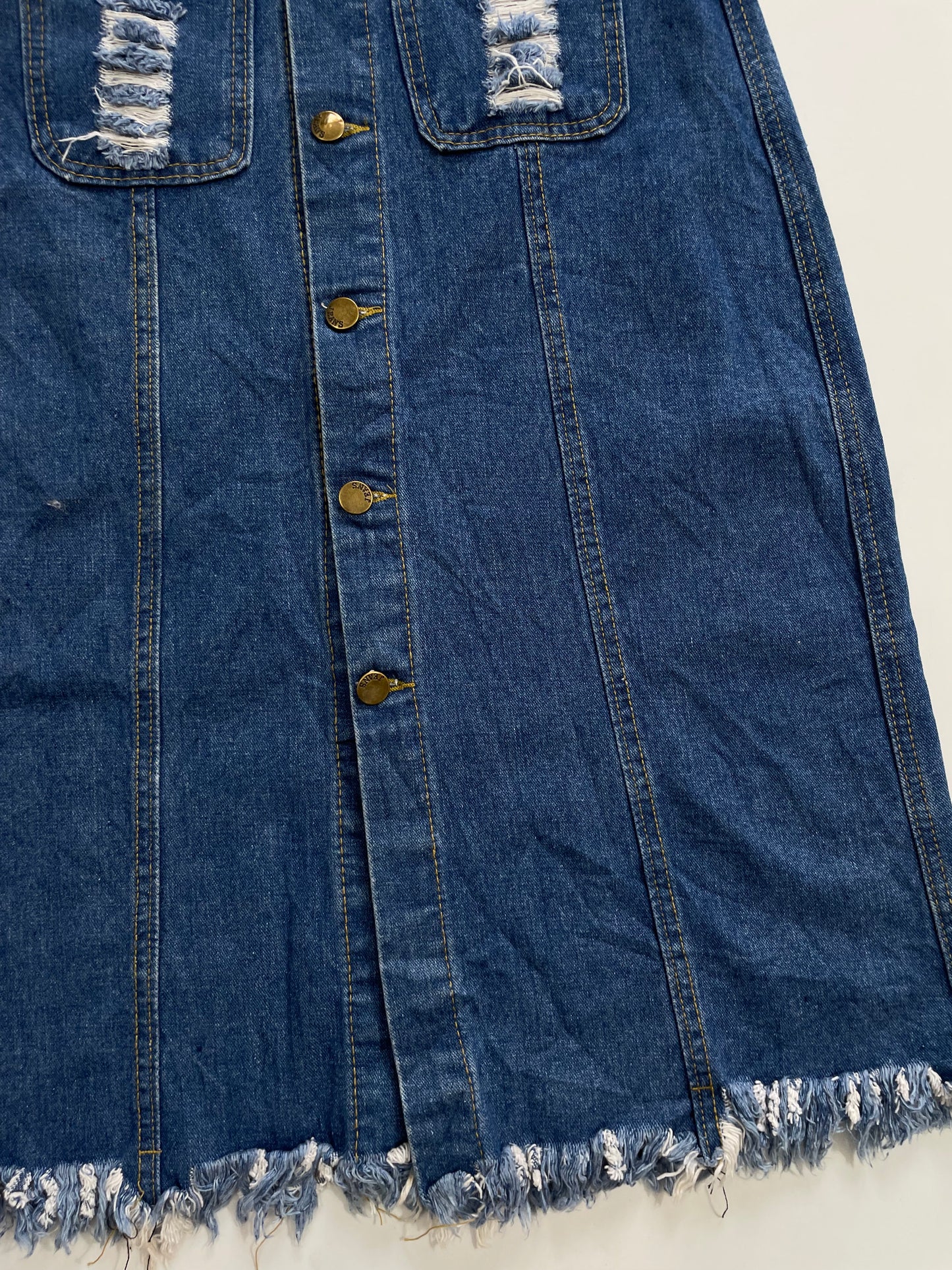 Long Denim Skirt-Waist 26