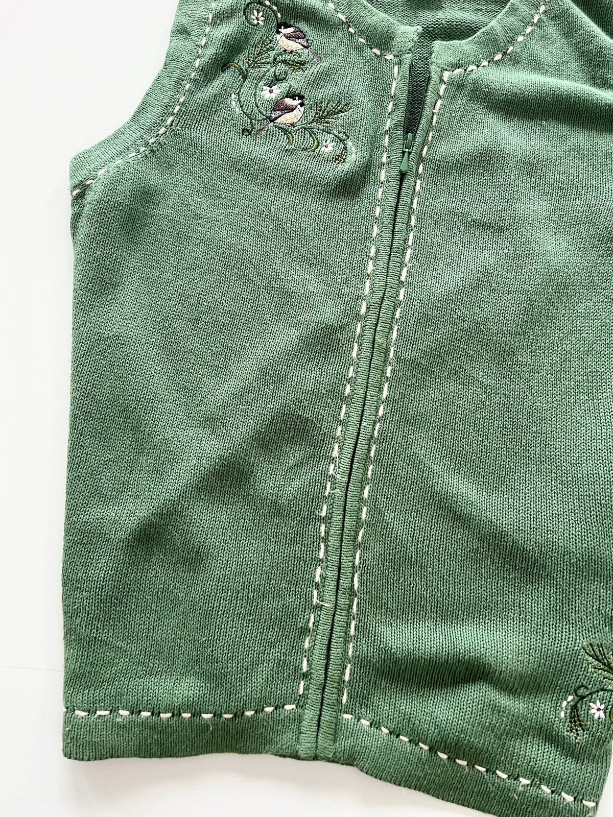 Blair Embroidered Vest Sweater-Bust 46