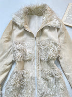 Load image into Gallery viewer, Vintage Corduroy Fur Jacket-Bust 36
