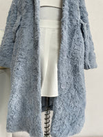 Load image into Gallery viewer, HUIER MAN POWDER BLUE FUR COAT - BUST 42