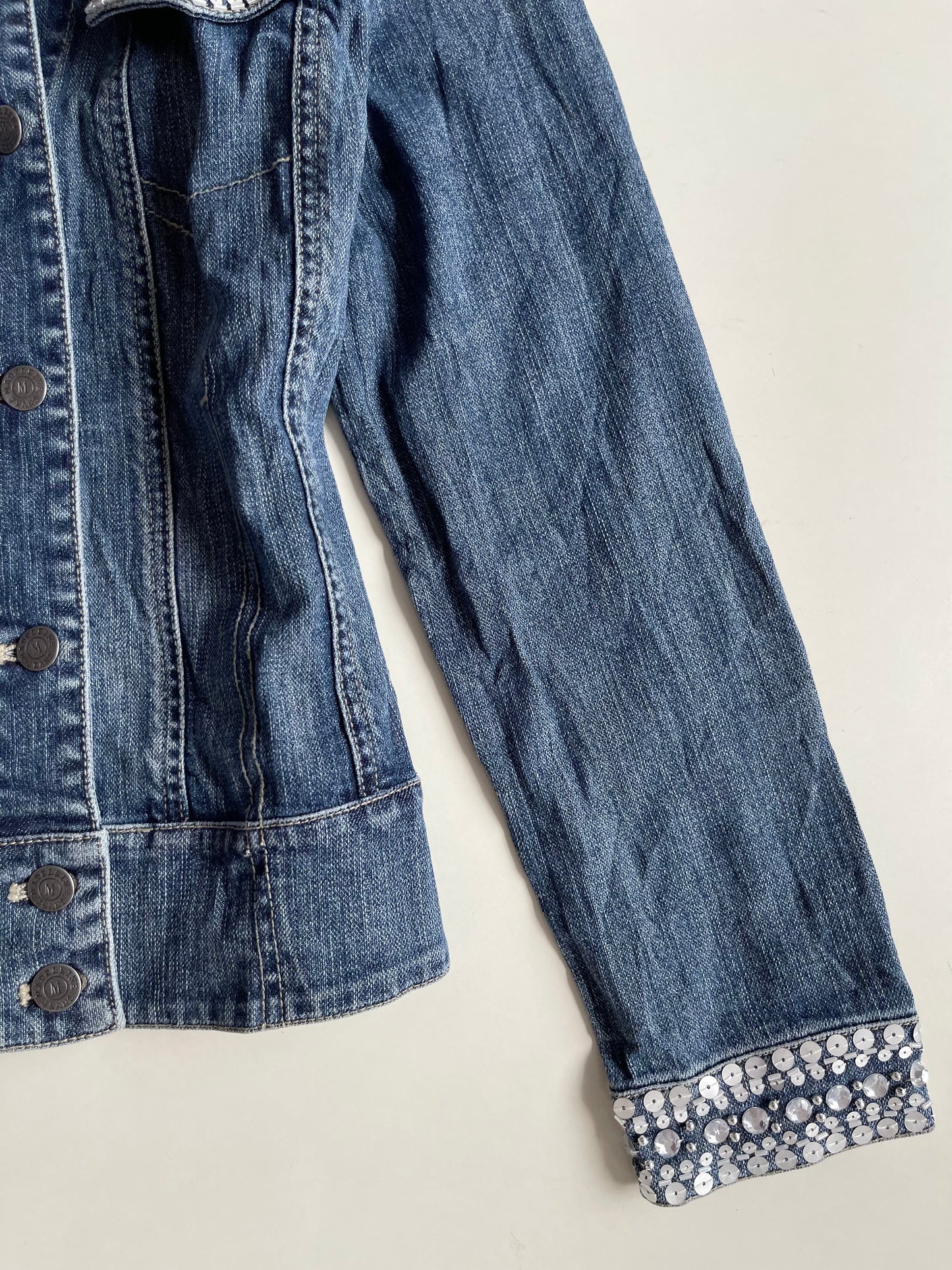 Madeleine Embellished Denim Jacket -Bust 36