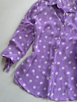 Load image into Gallery viewer, Sheer Polka Dot Shirt-Bust 34