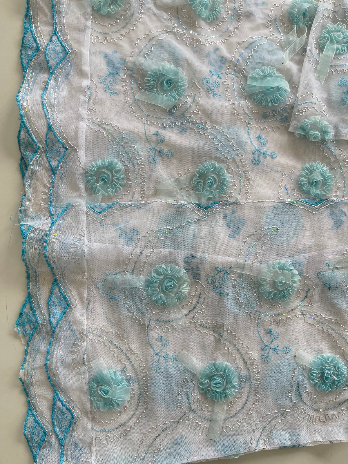 Lace Embroidered Dress-Bust 42