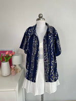Load image into Gallery viewer, SHADES OF BLUE PRINTED SHIRT - BUST 42