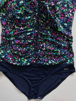 Load image into Gallery viewer, LASCANA RUCHED PRINTED SWIMSUIT - BUST 38 TO 40