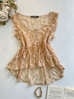 Load image into Gallery viewer, Sheer Lace Top-Bust 34