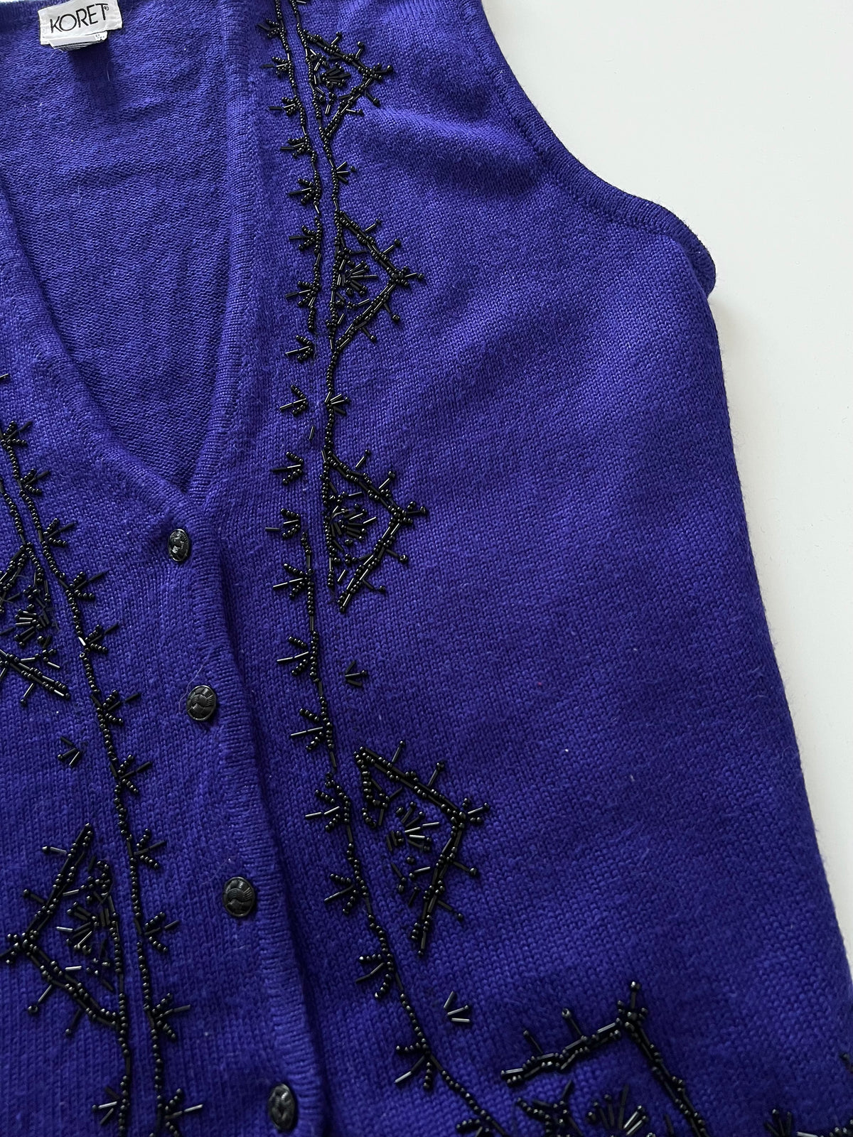 Koret Hand Embroidered Vest Sweater-Bust 48