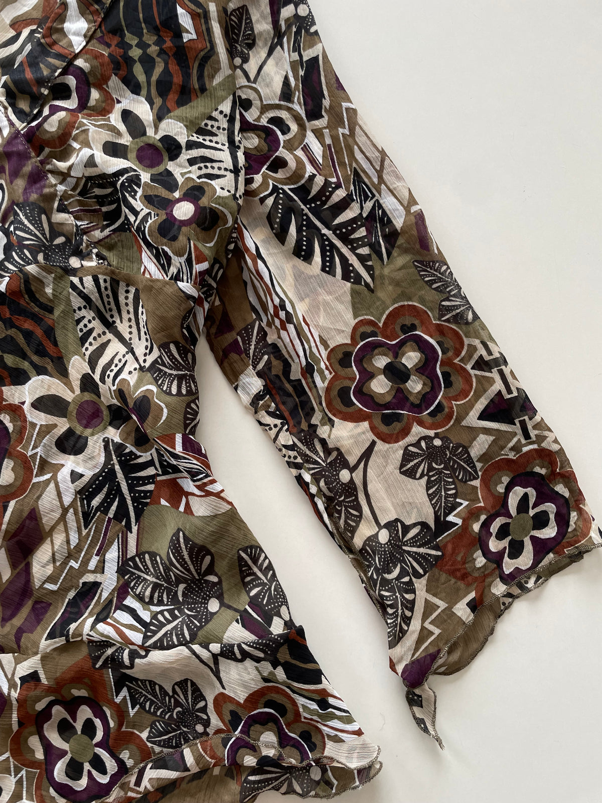 My Rica Sheer Floral Top-Bust 44