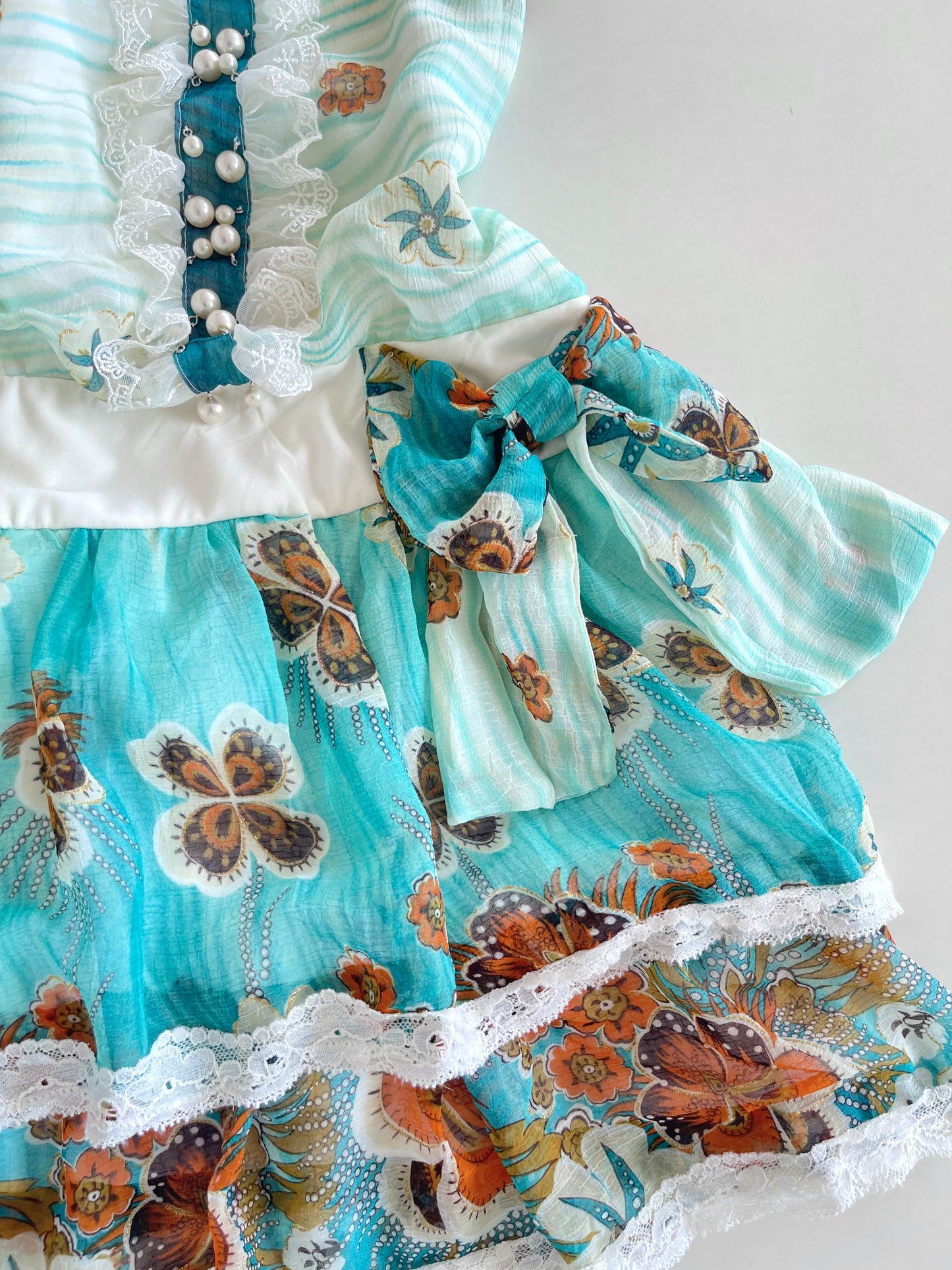 Y2K Ruffle Dress-Bust 34