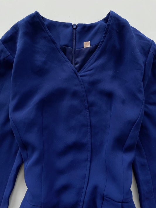 Blue & Black Vintage Dress-Bust 36