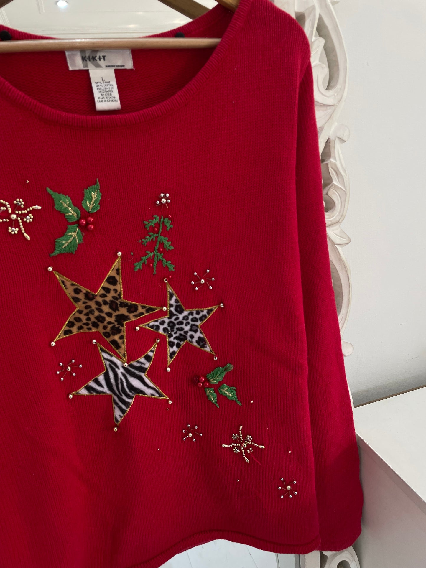 KIKIT Embroidered Sweater-Bust 42