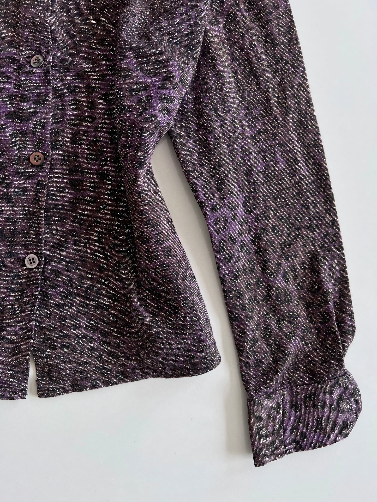 Shimmer Animal Print Top-Bust 38