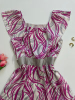 Load image into Gallery viewer, Sharinio Satin Ruffles Dress-Bust 34