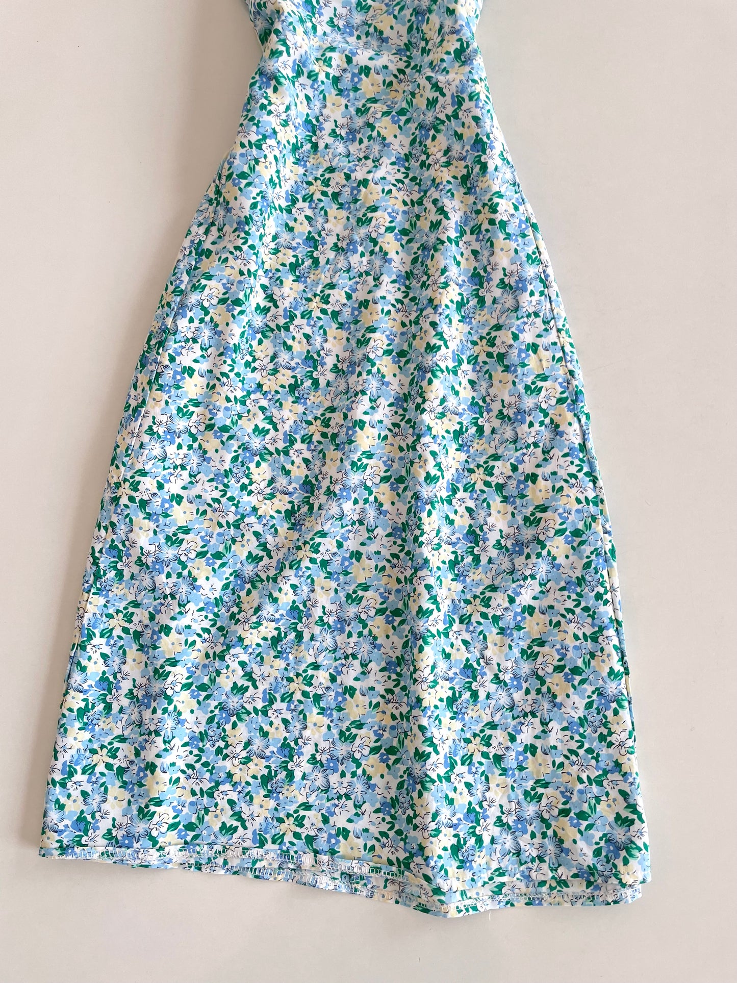 Korean Puff Sleeve Dress-Bust 44