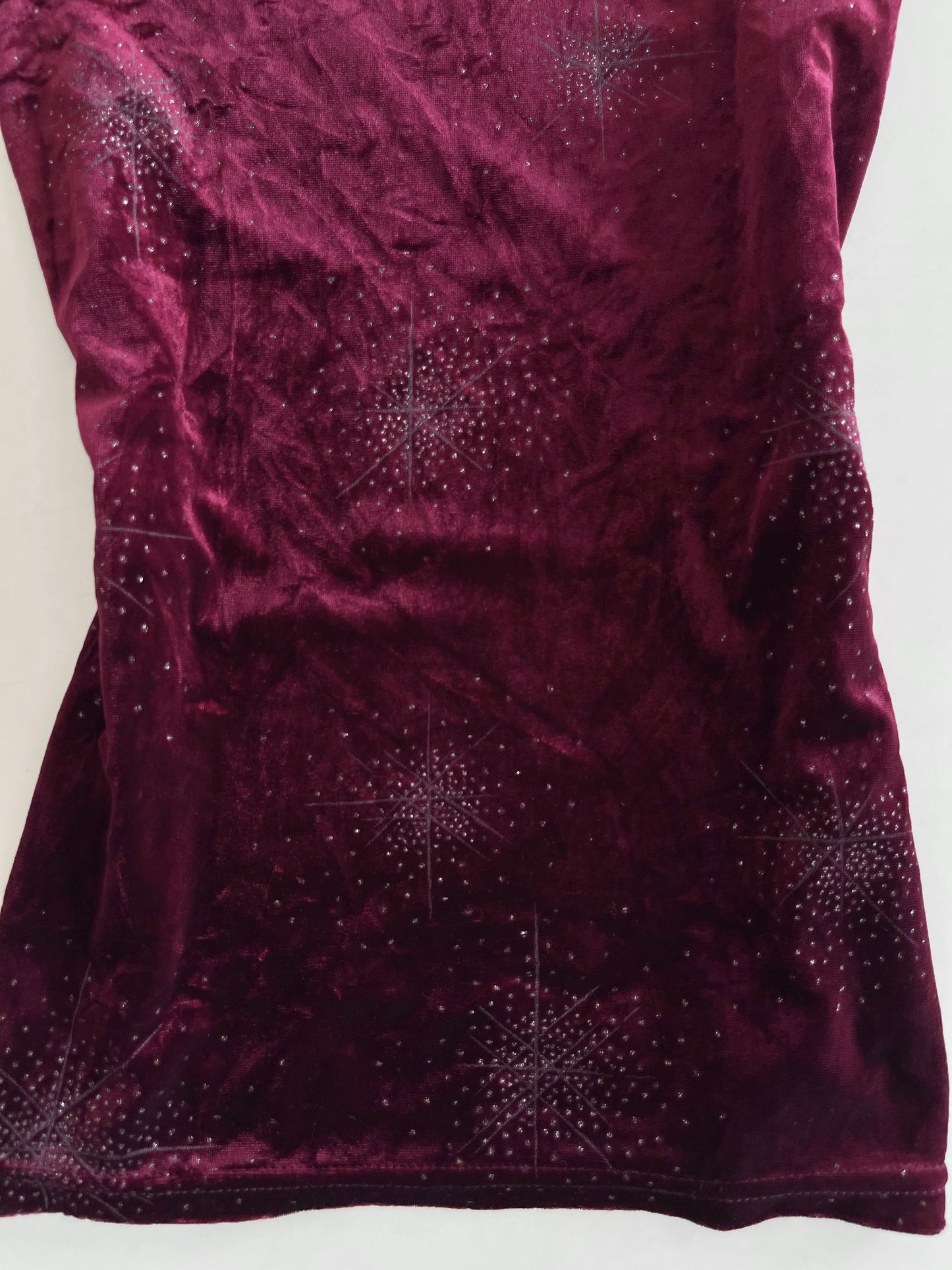 Starry Wine Chenille Top-Bust 34 to 36