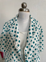 Load image into Gallery viewer, WHITE POLKA DOT SHIRT - BUST 44
