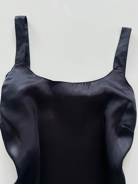 Satin Black Top-Bust 38