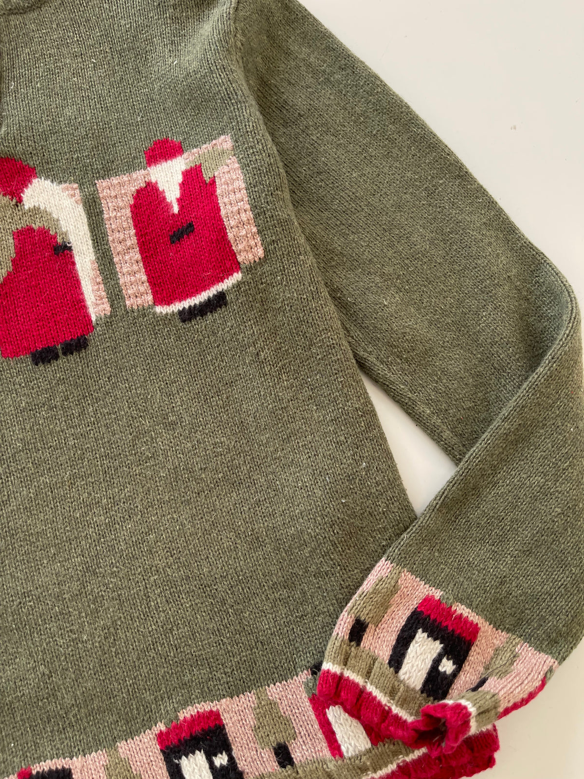 Christopher & Banks Christmas Hand Embroidered Sweater-Bust 38
