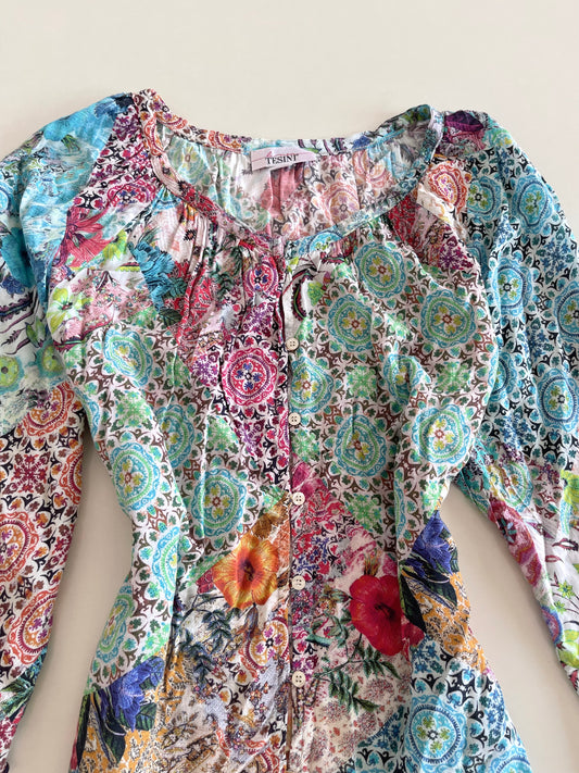 Tesini Sheer Vintage Top-Bust 52
