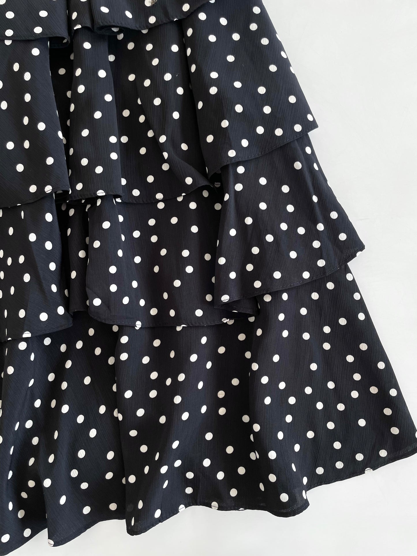 Polka Dot Ruffle Skirt-Waist 22 to 26