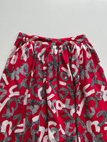 Load image into Gallery viewer, RED PRINTED SKIRT - WAIST 26