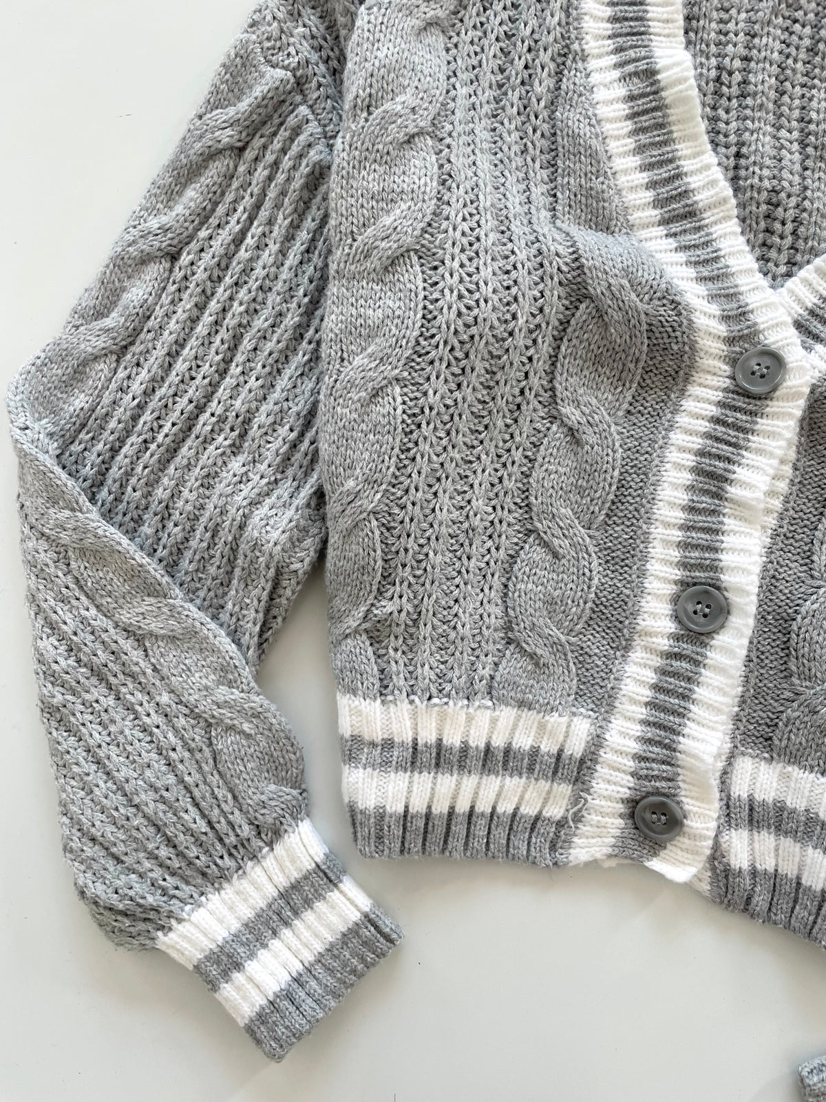 Solid Soft Sweater Cardigan-Bust 44