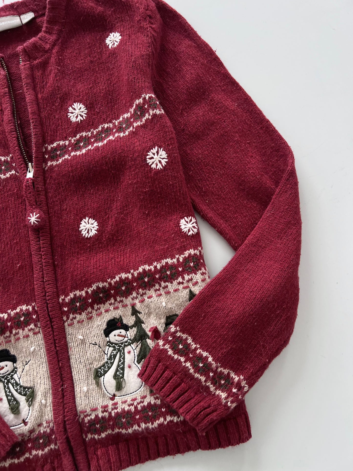 Croft&Barrow Embroidered Christmas Sweater-Bust 40