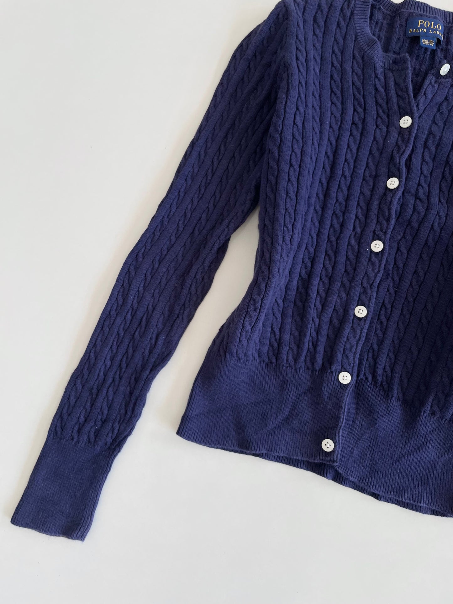 Ralph Lauren 100% Cotton Vintage Cardigan-Bust 28 to 30