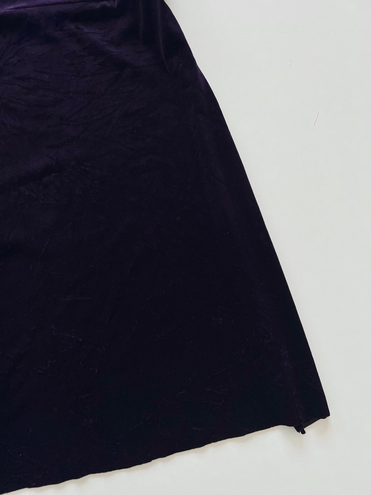 Velvet Vintage Side Slit Dress-Bust 30 to 32