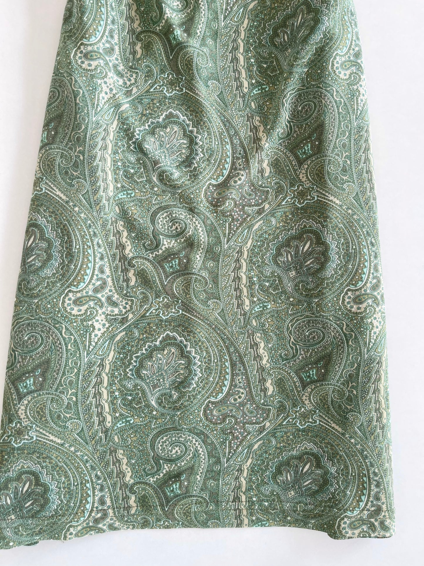 Paisley Green Dress-Bust 42