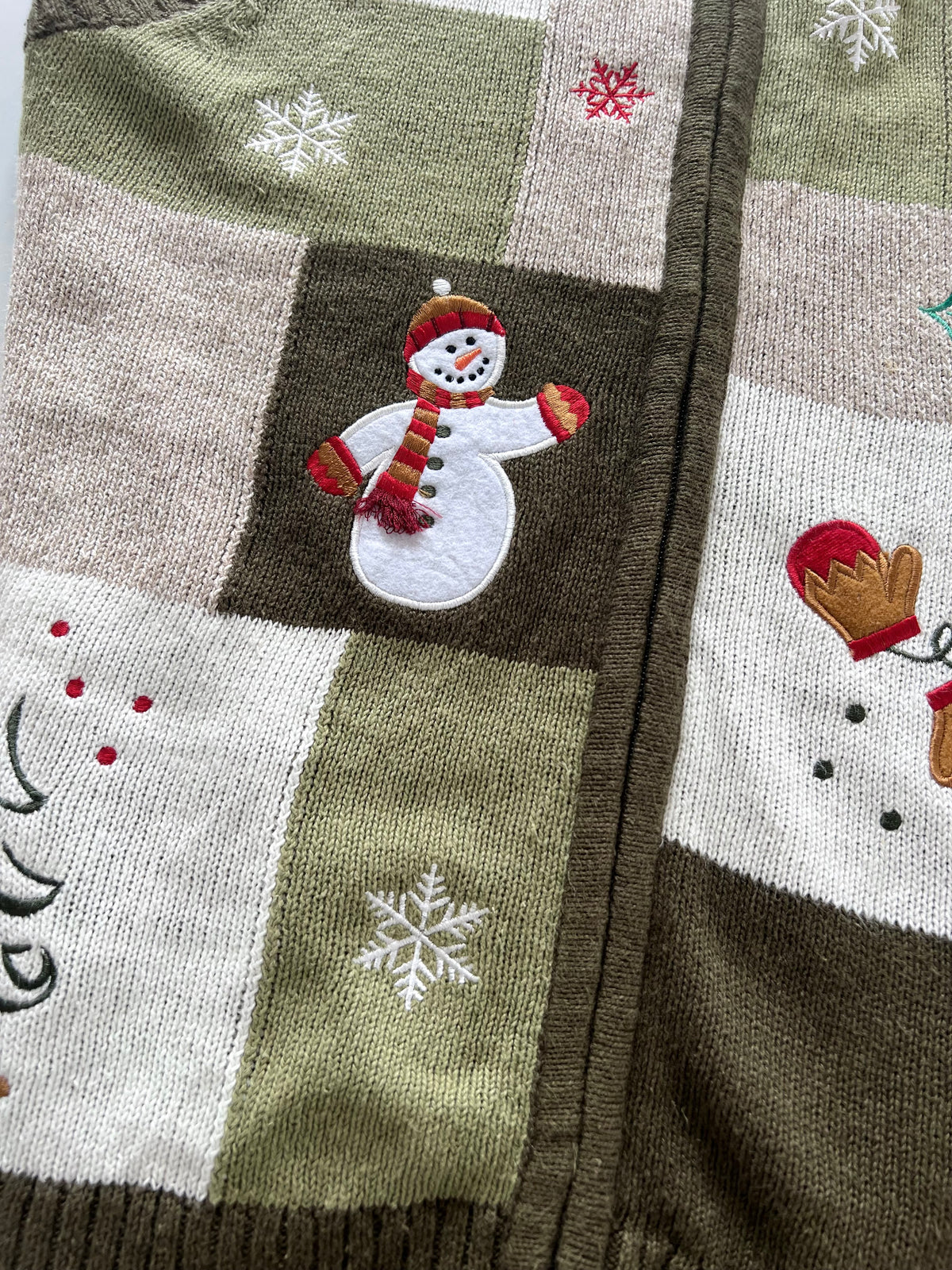 Christopher&Banks Embroidered Christmas Sweater Vest-Bust 40