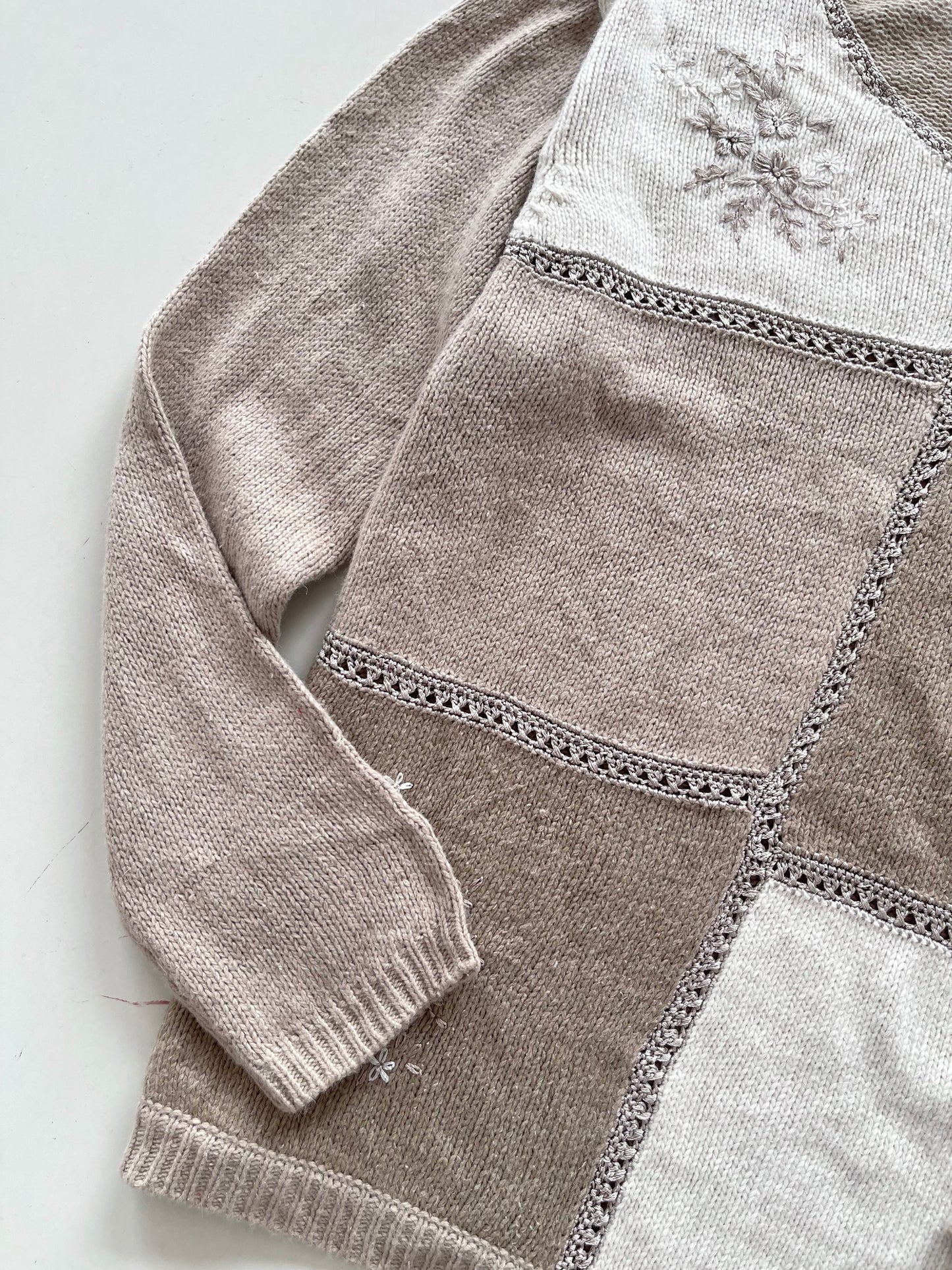 Embroidered Sweater-Bust 42