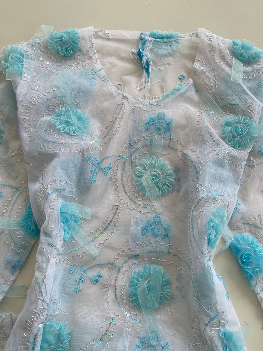 Lace Embroidered Dress-Bust 42